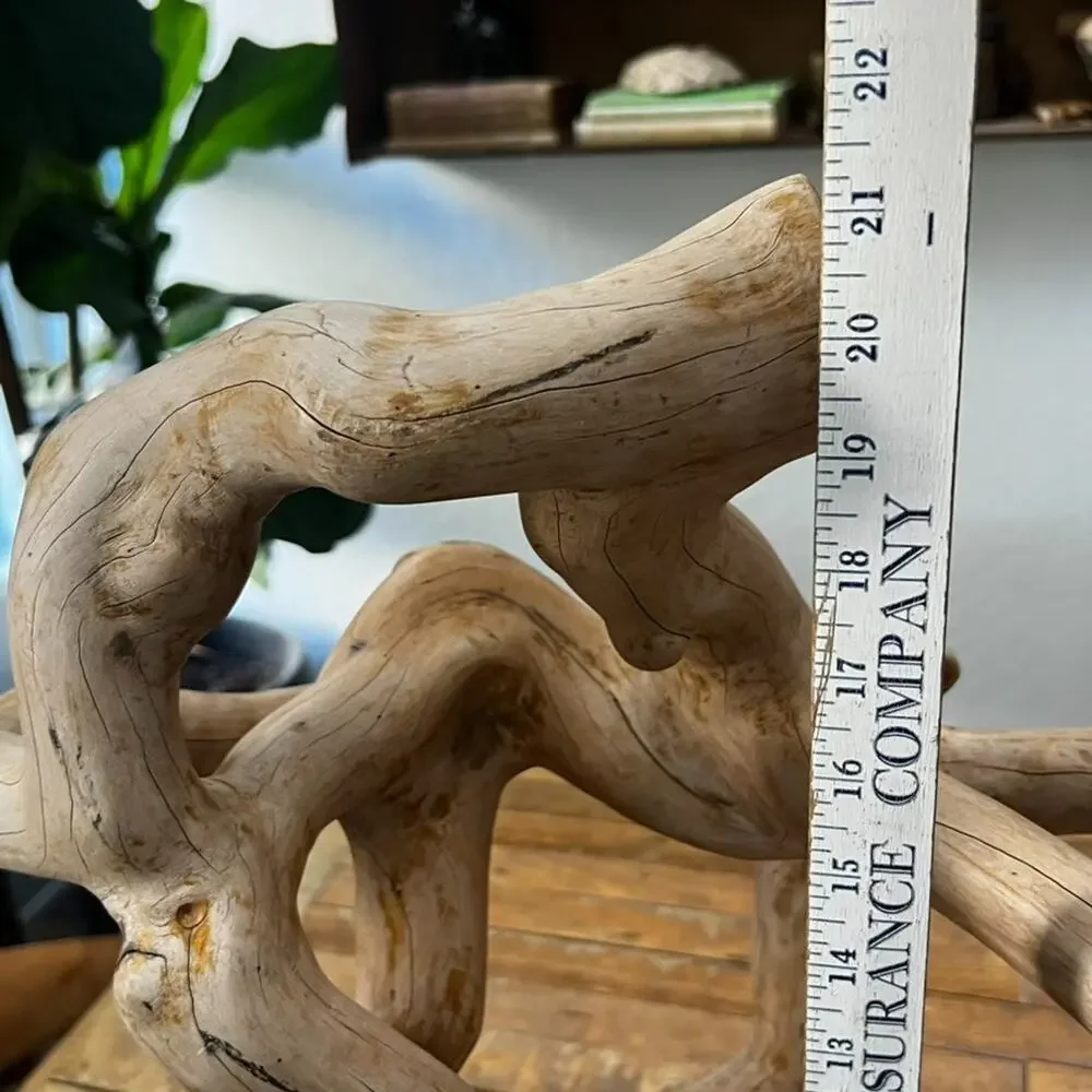 Large Organic Free Form Wood Sculpture Natural 21